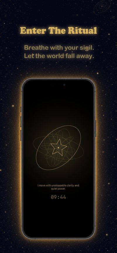 Sigil as dynamic wallpaper on iPhone